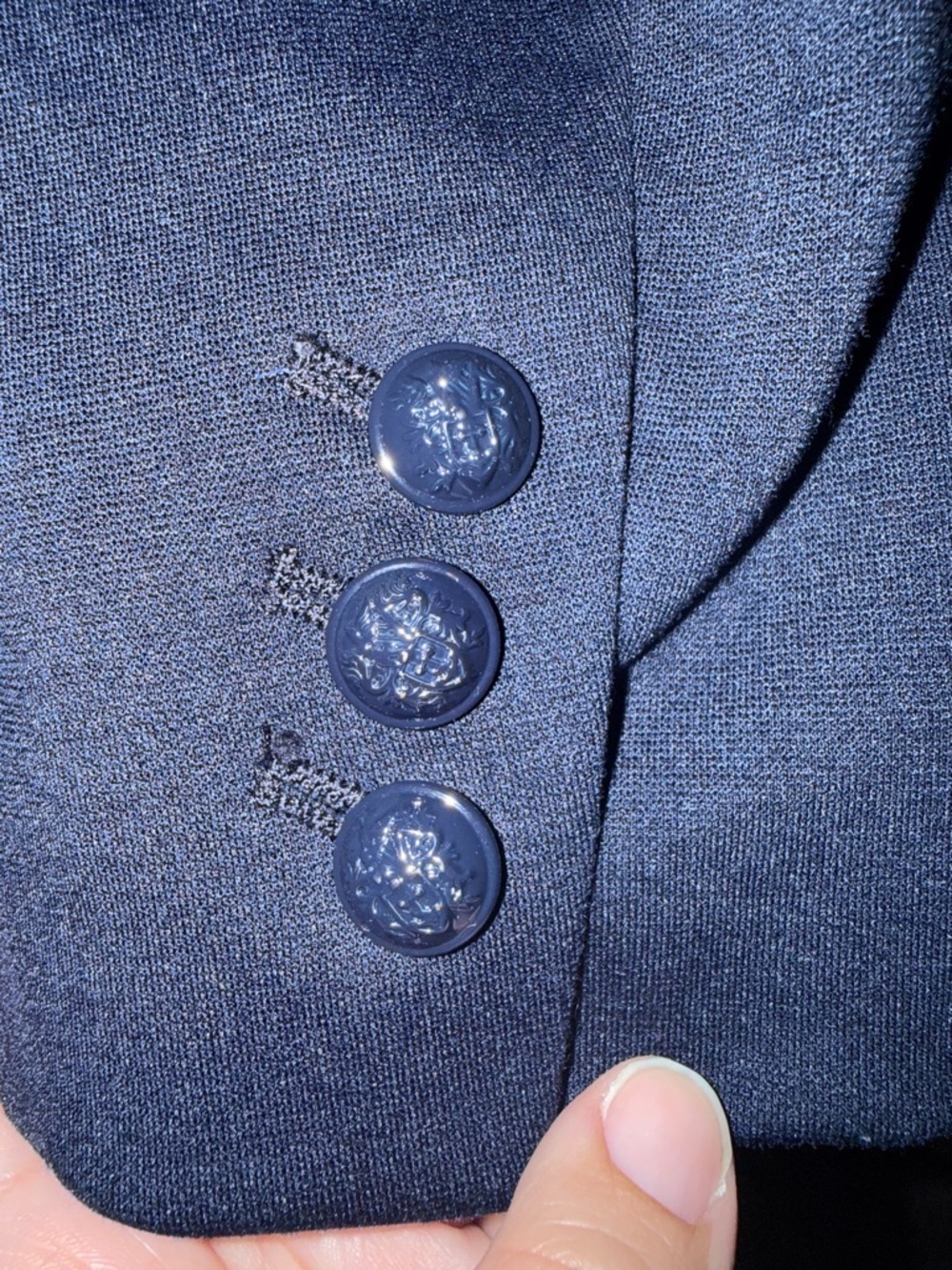 GAP Navy Blue Academy Blazer with Polka Dot Cuff Detail - Picture 5 of 6